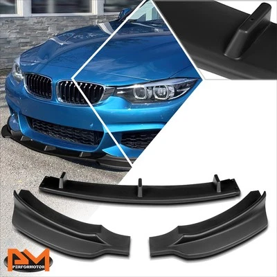 Kit de carrocería de parachoques delantero negro mate para BMW F32 F33 F36 14-19 serie 4 labio de alerón Foto 1 de 4