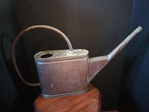 Antique Copper Watering Can / Rustic Garden 13x21" 1 Gal. Art Deco - Picture 1 of 8