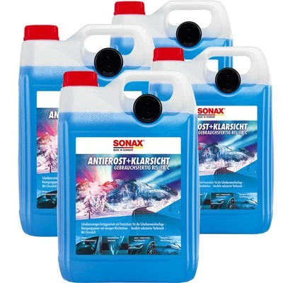 LIMPIADOR DE DISCOS ANTICONGELANTE SONAX 4x5L citrus mezcla lista hasta -18 °C - Imagen 1 de 4