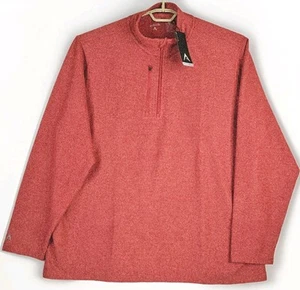 Antigua Performance Golf Pullover Mens 3XL Revolution 1/4 Zip Pocket Soft NEW - Picture 1 of 11