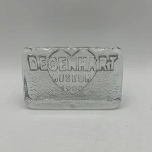 Vintage Degenhart Museum 1980 Clear Glass Paperweight - Picture 1 of 7