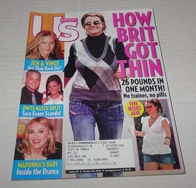 Britney Spears Us Weekly magazine,October 30, 2006 Issue 611 - Image 1 of 4