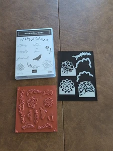 Stampin Up Botanical Bliss clear Mount rubber stamp set with dies - Picture 1 of 4