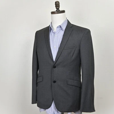 Rag & Bone Hand Tailored Formal Preppy Retro 100% Wool Grey Blazer 38S Made USA - Image 1 of 4