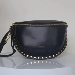 NWT Isabel Marant Skano Brown Studded Leather Belt Bag Trendy Shoulder Bag - Picture 1 of 15