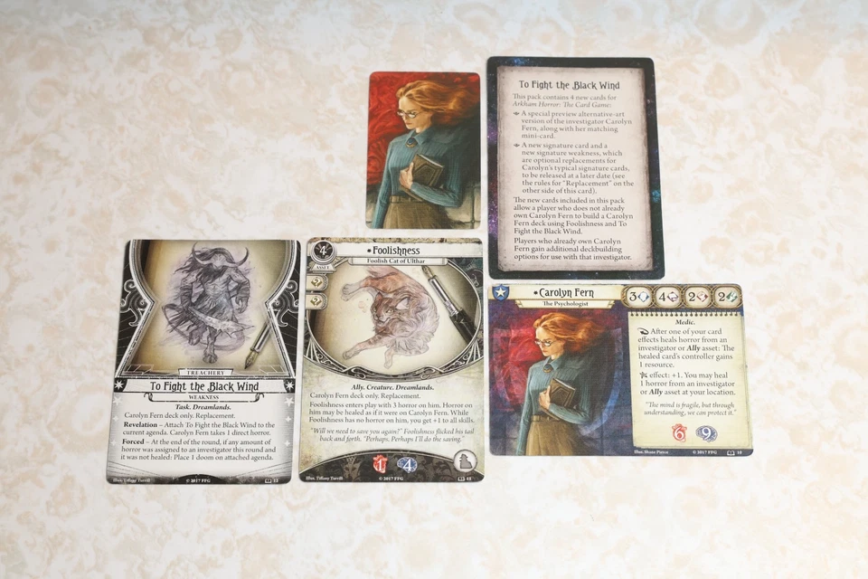 Arkham Horror LCG - To Fight the Black Wind Promo Cards - Great Shape! - Image 1 of 1