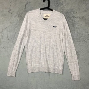 Hollister Y2K Preppy Academia Sweater Men Medium College Classic Soft Ivy League - Picture 1 of 7