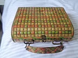 1901 HUNTLEY & PALMERS "CANTEEN" BISCUIT TIN HINGED LID PATENT CATCH SEE DETAILS - Picture 1 of 9