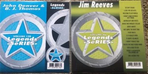 2 CDG LEGENDS KARAOKE DISCS JIM REEVES,JOHN DENVER & MORE 1970S COUNTRY CD+G - Picture 1 of 2