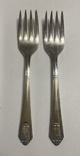 Royal Saxony 1935 Silverplate 2 pc Salad Forks Flatware