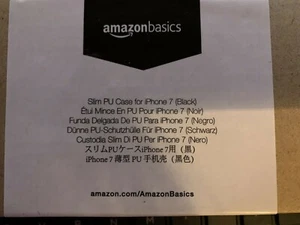 AmazonBasics Slim Case for Apple iPhone 7 - Black - Picture 1 of 4