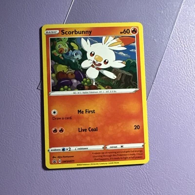 Scorbunny - SWSH071 - Pokemon Promo Sword & Shield Ultra Rare Holo Card NM - Image 1 of 2
