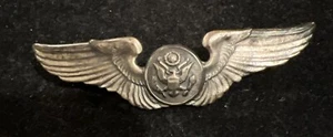 Sterling Silver 3” WWII Military Wings Utica NY - Picture 1 of 9