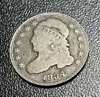 1834 Large "4" Variety US Silver Capped Bust Dime 10c/Rare Old Vintage US Coin