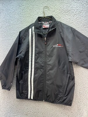 Chaqueta cortavientos NASCAR Dale Earnhardt Jr. juvenil mediana negra chaqueta de carreras Foto 1 de 4