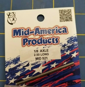 Mid America Products #521 1/8 Front Axle 2.50 long 1/24 Slot Car - Picture 1 of 1
