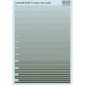 Calcomanías camufladas Luftwaffe RLM 71 tiras sin escala - escala de impresión 043-camuflaje - Imagen 1 de 1