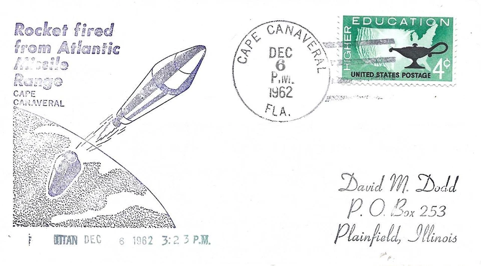 Titan Missile Fired from Atlantic Missile Range Dec 6 1962 PM Cape Canaveral  FL - Image 1 of 1