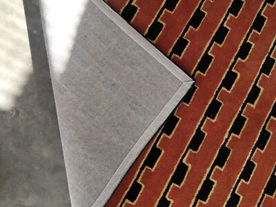 Hand Tufted Rug Rustic Red Color Hnadmade 100% Wool Area Rug 6x9 ft - Image 1 of 4