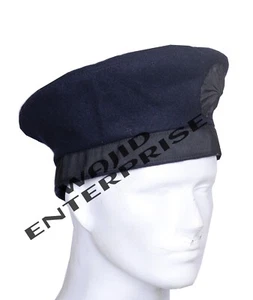 Irish Caubeen Blue Wool Hats\Caps Berets Balmorals Military Army Headwear Caps - Picture 1 of 3