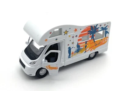 Modellino Camper Wohnmmobil 1:34-39 Bianco Veicolo In Miniatura - Immagine 1 di 4