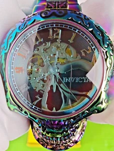Invicta Artist Automatic Skull Men Watch 35110 Black Iridescent SS Case/Braclet - Picture 1 of 23