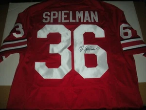 MAGLIA NIKE CHRIS SPIELMAN OHIO STATE BUCKEYES CON LICENZA UFFICIALE FIRMATA CAA - Foto 1 di 2