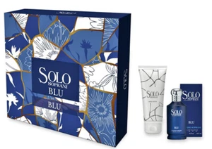 Profumo Uomo Donna Unisex Luciano Soprani Solo Blu Set Edt 100ml + Gel Doccia - Foto 1 di 1