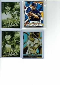 2021 Topps Fire Baseball Milwaukee Brewers Team Set (4) Base Cards +++ - Picture 1 of 2