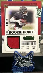 2021 Panini Contenders - Rookie Ticket Swatches #RTS-KPI Kyle Pitts (MEM, RC) - Picture 1 of 3