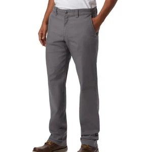 Pantalone Columbia uomo dritto elasticizzato grigio taglia 34x30 casual comodo outdoor - Foto 1 di 11