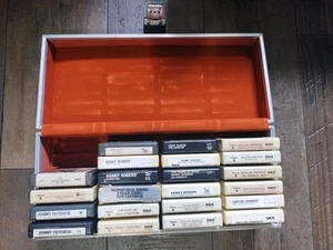 Lot of 18 Tested  & Serviced 8 Tracks  - Country Music -  with Holding case - Picture 1 of 4