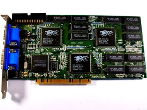 Creative Labs 3Dfx Voodoo2 PCI Graphics Card & Pass Through Cable - Picture 1 of 3