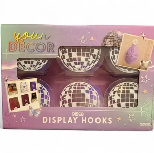 Discokugel Display Haken Schallplattenhalter Wanddeko Schlafzimmer 6er Set Neu - Bild 1 von 4