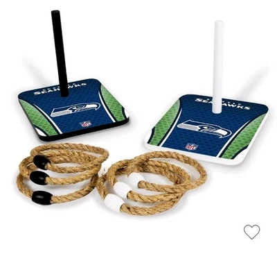 NFL Seattle Seahawks Football Tailgate Blue and Green Ring Toss Game New In Box - Image 1 of 3