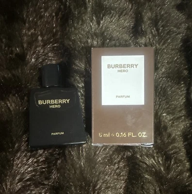 Burberry HERO Parfum 5 ml/0,16 oz Splash/dabber MINI tamanho de viagem novo na caixa - Imagem 1 de 4