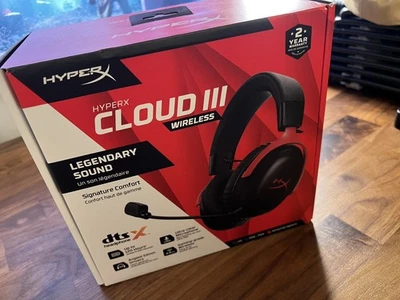 Auriculares inalámbricos para juegos HYPERX Cloud III - USB C/ USB A negros Foto 1 de 4