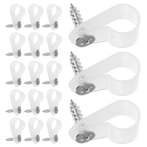 200 Pcs Wire Fixing Buckle Plastic Cord Management Clip Clamps for - Afbeelding 1 van 12