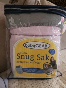 Baby Gear Fleece Snug Sak Infant Carrier Cozy Car Seat Cover Pink New in Package - Picture 1 of 5