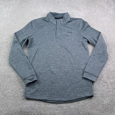 Under Armour Sweater Mens Small Grey Golf Storm Sweaterfleece Zip Pullover - Image 1 of 4