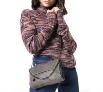 Auténtico Bolso de Hombro Stella Mccartney Cuero Sintético Falabella Gris Mediano Auténtico Foto 1 de 4