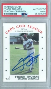 Frank Thomas 1988 Cape Cod League RC Rookie Autograph PSA DNA Authentic Auto - Picture 1 of 2