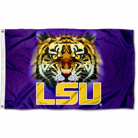 Louisiana State LSU Tigers Tiger Eyes Flag Large 3x5 Cover