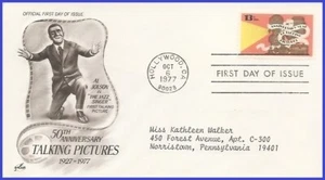 USA4 #1727 ADDR PCS ARTCRAFT FDC Talking Pictures - 50 years - Imagen 1 de 1