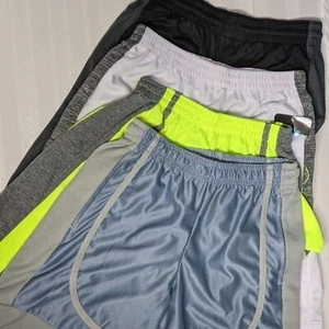 BUNDLE Athletic Shorts Elastic Waist Mid-Thigh Youth L/XL - 4 pairs - Picture 1 of 9