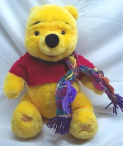 BLUSTERY DAY WINNIE THE POOH BEAR W/ BENDABLE SCARF 11" Plush STUFFED ANIMAL TOY - Picture 1 of 5