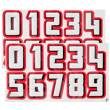  2 Sets Helmet Stickers Football Number Soccer Decals and Numbers Hat