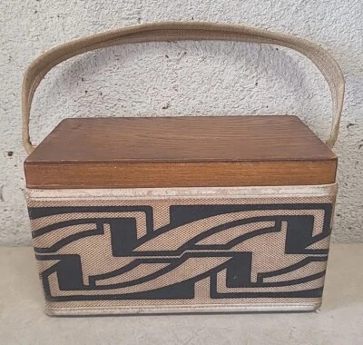 Vintage ONE OF A KIND Enid Collins Original Wood Box Bag by Collins of Texas  - Image 1 of 4