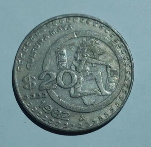 Mexico coin $20 pesos (1st serie: Cultura Maya) choose the year - Picture 1 of 2