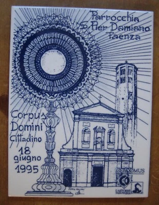 Faenza Corpus Domini 1995 mattonella (z) - Immagine 1 di 4